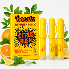 Boosta Stick | Electric Nasal Stick | Citrus Rush 3 Pack