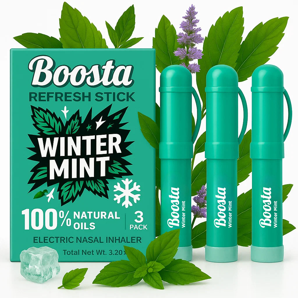 Boosta Stick | Electric Nasal Stick | Winter Mint 3 Pack