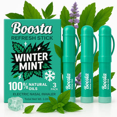 Boosta Stick | Electric Nasal Stick | Winter Mint 3 Pack