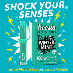 Boosta Stick | Electric Nasal Stick | Winter Mint 3 Pack