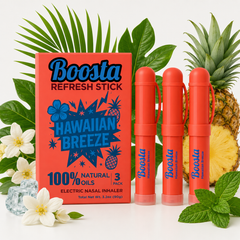 Boosta Stick | Electric Nasal Stick | Hawaiian Breeze 3 Pack