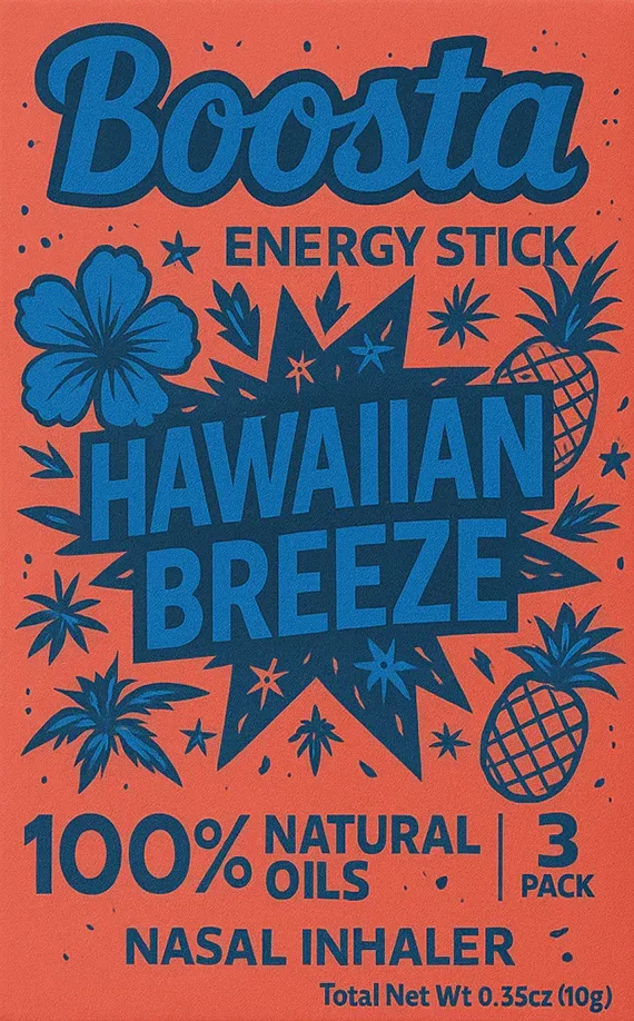 Boosta Stick | Electric Nasal Inhaler | Hawaiian Breeze 3 Pack