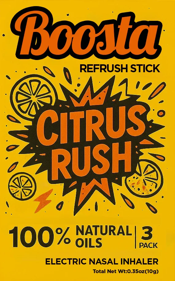 Boosta Stick | Electric Nasal Inhaler | Citrus Rush 3 Pack