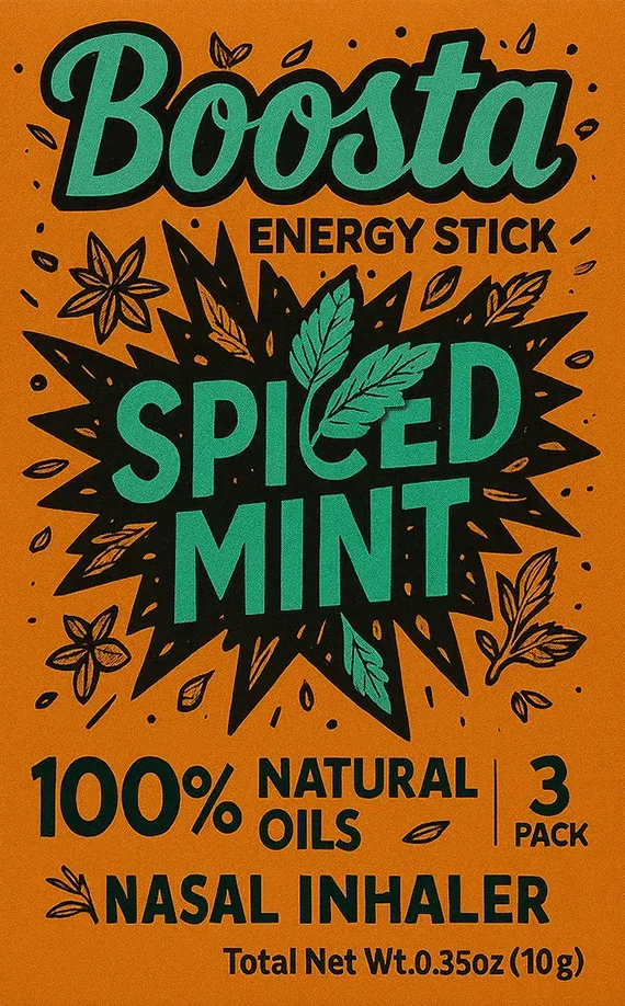 Boosta Stick | Electric Nasal Inhaler | Spiced Mint 3 Pack